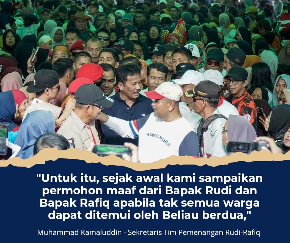 Kamaludin soal banjir Rudi - Rafiq