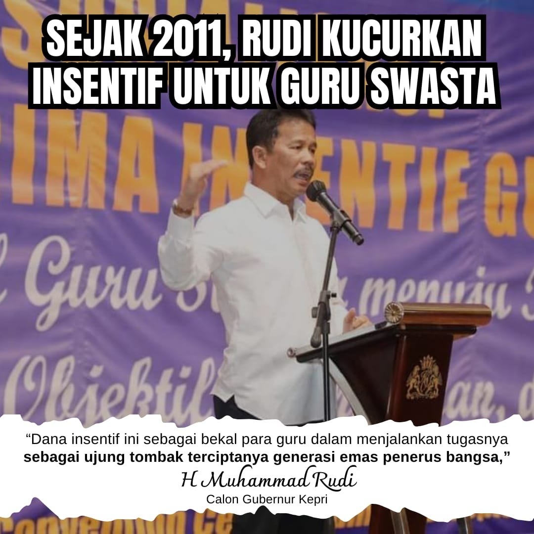 Rudi Insentif Guru 2
