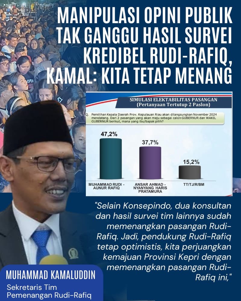 Rudi Rafiq Tetap Menang